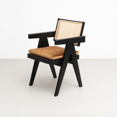 051 Capitol Complex Office Chair with Cushion by Pierre Jeanneret