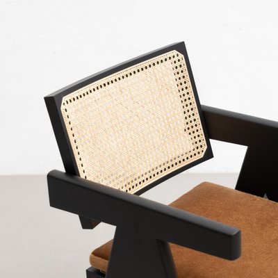 051 Capitol Complex Office Chair with Cushion by Pierre Jeanneret for Cassina for sale at Pamono