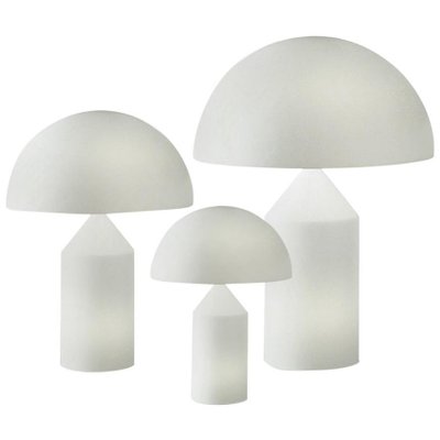Atollo Large Medium and Small Glass Table Lamps by Magistretti
