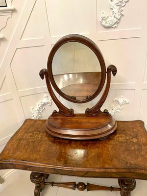 Antique Mahogany Dressing Table Mirror, Ornate Vintage Dressing Table Mirror