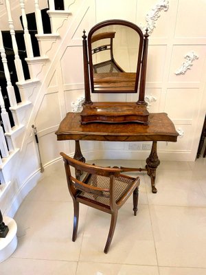 Large Antique Mahogany Dressing Table Mirror for sale at Pamono