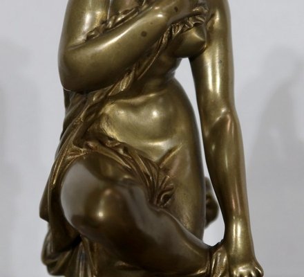 Collier Pendentif Artistique Baigneuses En Bois Sculpté - Bijou Vintage, Excellent état, Pièce Unique