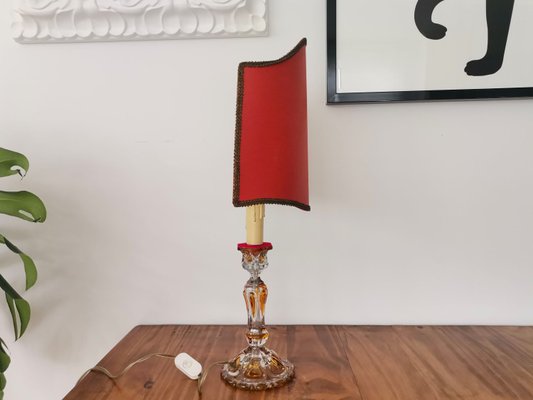 Red crystal lamp deals