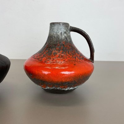 Vases Fat Lava en Poterie par Heinz Siery pour Carstens Tönnieshof