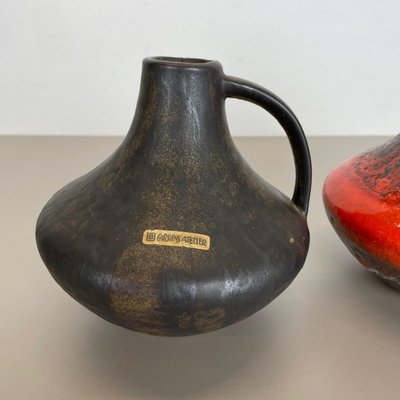Vases Fat Lava en Poterie par Heinz Siery pour Carstens Tönnieshof