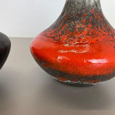 Vases Fat Lava en Poterie par Heinz Siery pour Carstens Tönnieshof