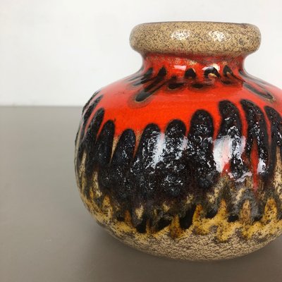 Fat Lava Multi-Color Pottery Vases from Scheurich, Germany