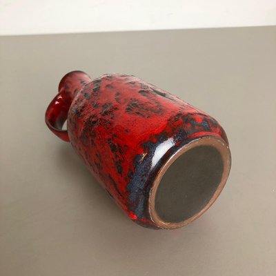 Bunte Keramik Fat Lava Vase von Gräflich Ortenburg, Deutschland