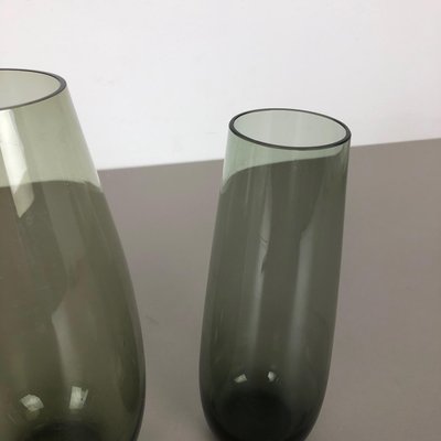 Vintage Turmalin Vases by Wilhelm Wagenfeld for WMF, Germany, 1960s, Set of 2 Vintage Turmalin Vases by Wilhelm Wagenfeld for WMF, Germany, 1960s, Set of 2