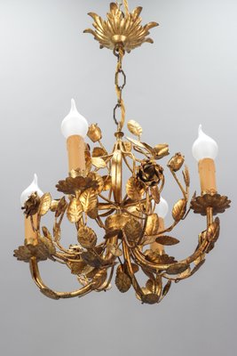 Gold floral chandelier online