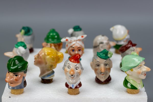 Bouchon De Bouteille Liège Avec Figurine Bretonne – Vintage – Pièce Unique