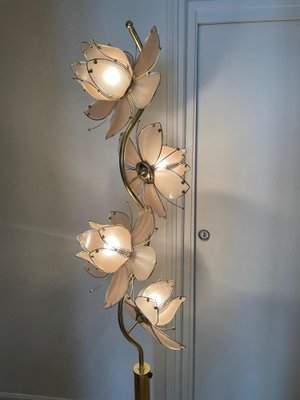 Italian Lotus Flower Lamp for sale at Pamono