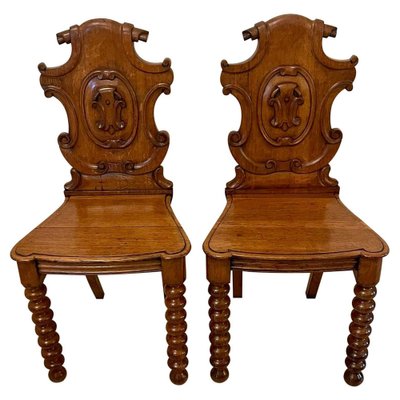Antique hall chairs for sale deals