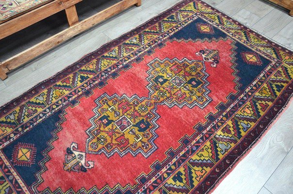 Red And Blue Rug For At Pamono, Red White Blue Rug