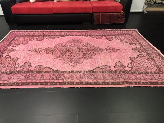 Vintage Teppich in Rosa bei Pamono kaufen