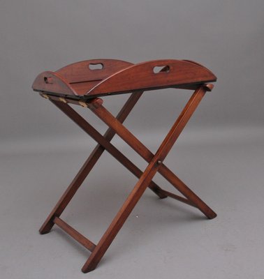 Folding tray table store set with stand