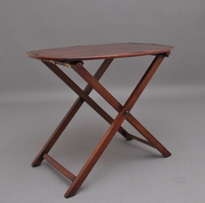 Folding table tray set top