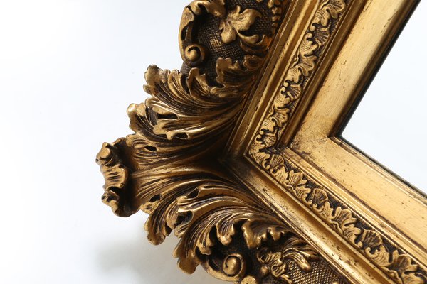 Antique Golden Framed Mirror 1850 For, Antique Plaster Framed Mirrors