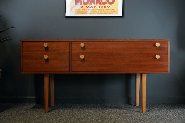Mid Century British Long Drawer Unit or Sideboard from Avalon