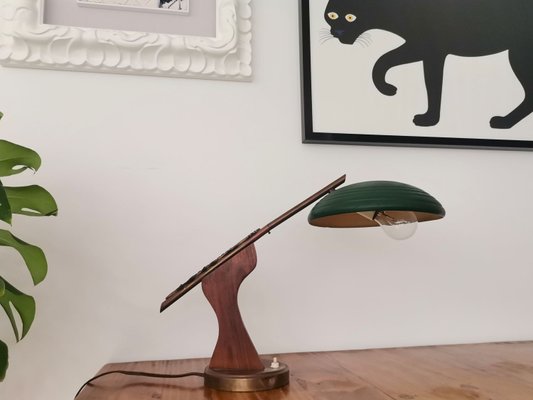 Wood and metal desk lamp hotsell