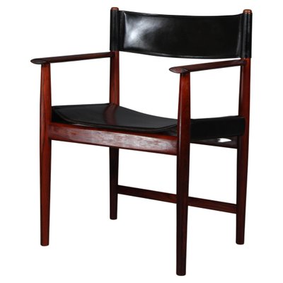 Teak And Cognac Aniline Leather Armchair By Kurt Ostervig For Sibast For Sale At Pamono