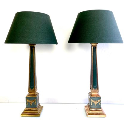 Brass Table Lamps 1960s, Brass Table Lamps Vintage Style