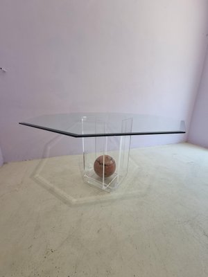 Pink acrylic 2024 coffee table