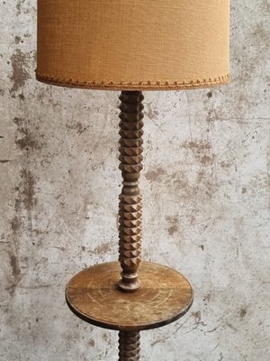 Antique French Floor Lamp For At, Wooden Spindle Floor Lamp