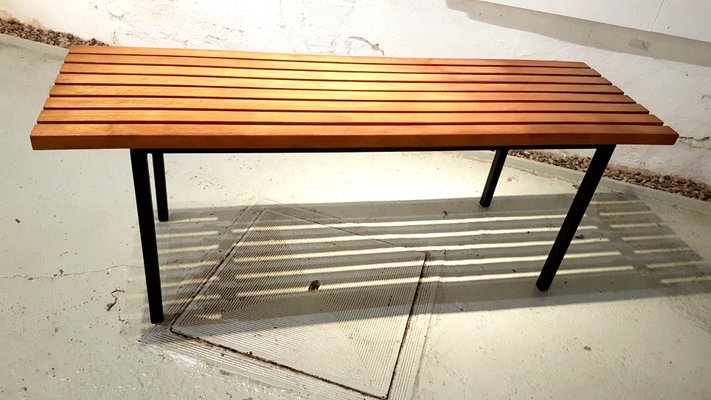 Slat bench sales coffee table