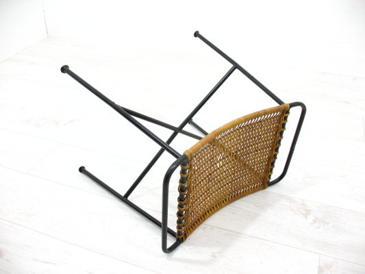 Vintage rattan hot sale stool