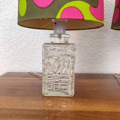 Artisan glass hot sale lamps