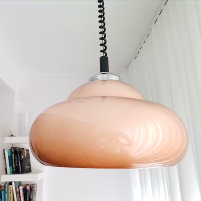 Lámpara colgante abatible Mid-Century moderna de acrílico, en venta en Pamono