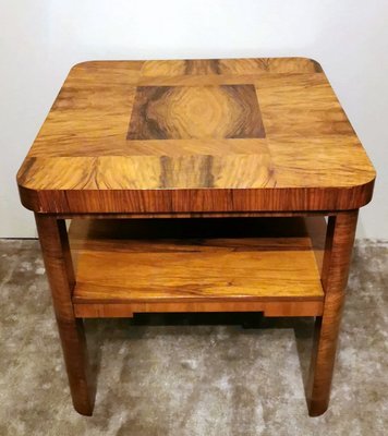 Austrian Art Deco Coffee or Tea Table in Different Types of Walnut