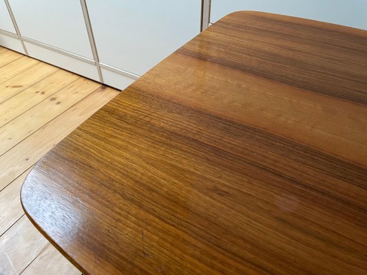 Walnut mid century side hot sale table
