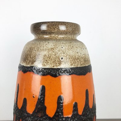 Vintage Ceramic Fat Lava Scheurich Vase 495-20 Mid Century