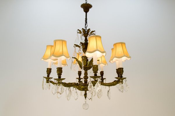 French Louis Xvi Style Bronze And, French Chandelier Lamp Shades