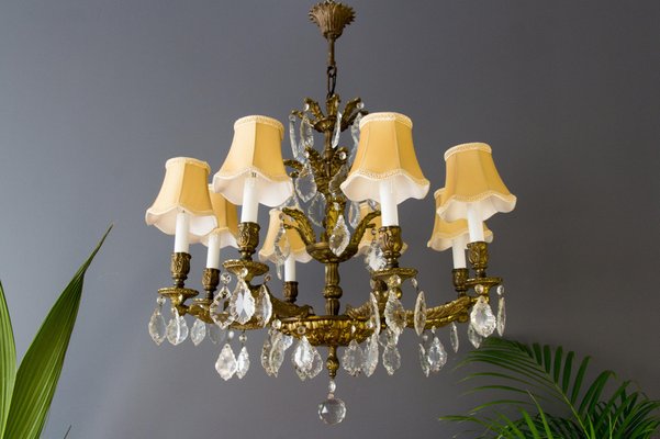 Bronze chandelier hotsell with shades