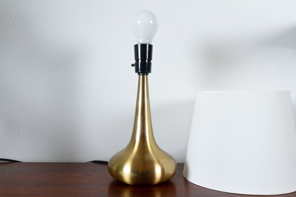Vintage Danish Brass Orient Table Lamp by Jo Hammerborg for Fog & Menup, 1960s for at Pamono