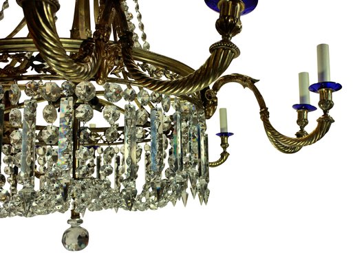 Large Antique Regency Style Gilt Bronze, How To Lower Chandelier