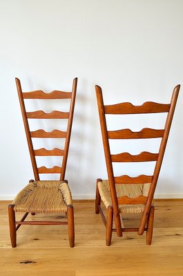 A Pair of Presumably French Walnut Side Chairs A Pair of Presumably French Walnut Side Chairs