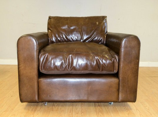 feather filled armchair