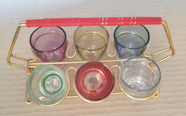 Vintage metal drinking glasses sales