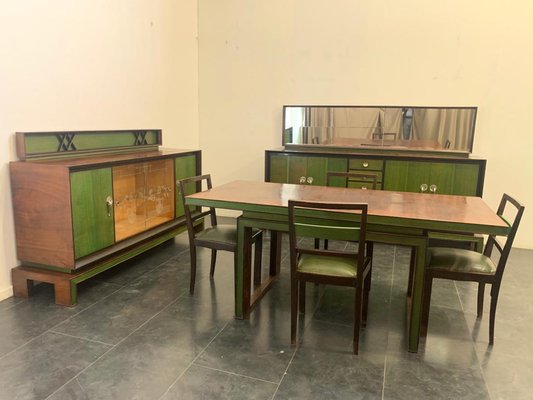 Vintage maple table and chairs top