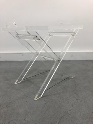 Acrylic store folding tray