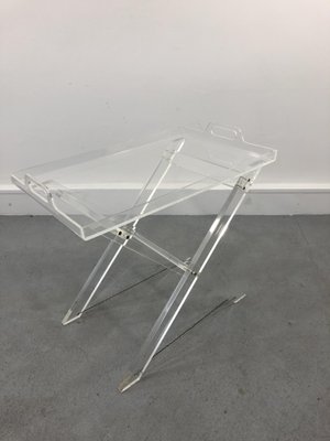 Lucite folding tray table online