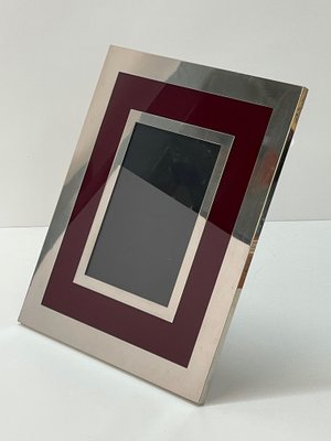 Mid Century Italian Picture Frames by Liwan s Rome for Maison Mercier Freres 1970s Set of 2