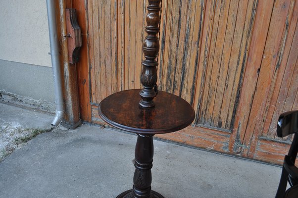 Wooden Floor Lamp With Pink Shade For At Pamono Wooden Floor Lamp With Pink Shade For, Antique Wood Floor Lamp With Table