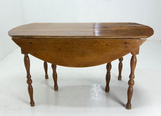 19th Century French Oak Extendable Dining Table for sale at