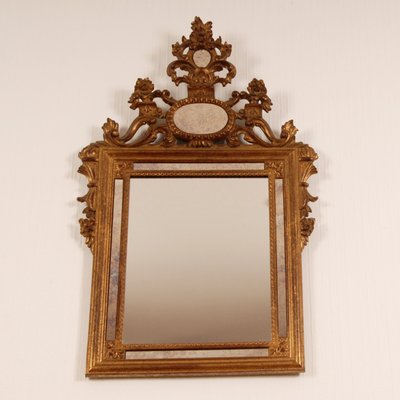 Vintage French 18th Century Carved Gilt, Vintage French Gilt Mirror