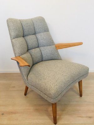 Vintage Grey Armchairs from Krasna Izba 1960s Set of 2